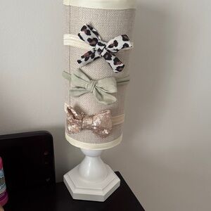 Elegant Bow Holder with Assorted Bows